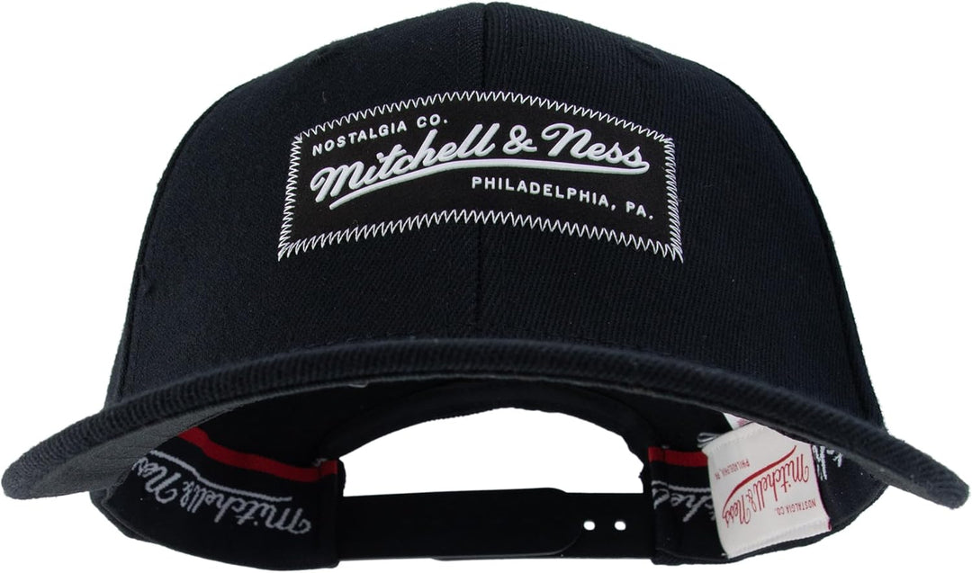 Mitchell & Ness Snapback - Biowashed Zig Zag - Small Box Logo, Black Einheitsgrösse Schwarz Classic