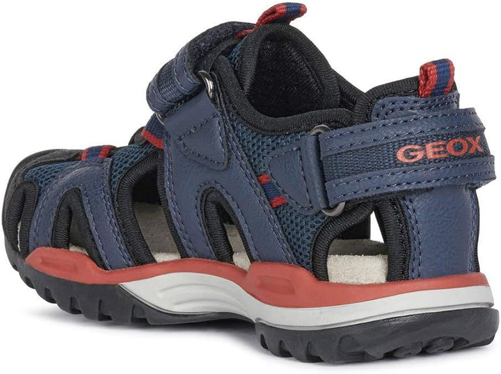 Geox Jungen J Borealis Boy BSandalen 27 EU Navy Red, 27 EU Navy Red