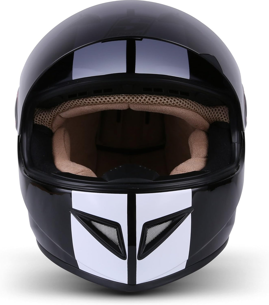 Soxon® ST-666 „Deluxe Titan“ · Integral-Helm · Full-Face Motorrad-Helm Roller-Helm Scooter-Helm Crui