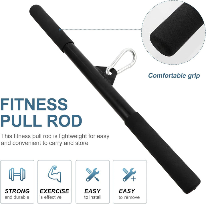 1 Satz Spurstange gerade Gym Cable Bar LAT bar kabel maschine befestigung fitness-zubehã¶r fitness z