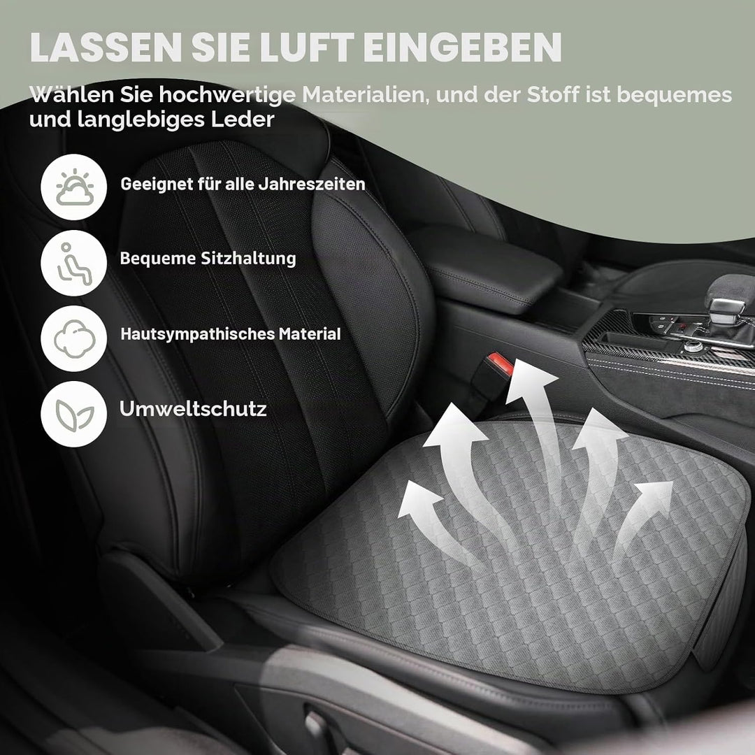 2 Stück Auto Sitzkissen Vordersitze,Sitzauflagen Vordersitze 60×49 cm,rutschfest Atmungsaktiv Autosi