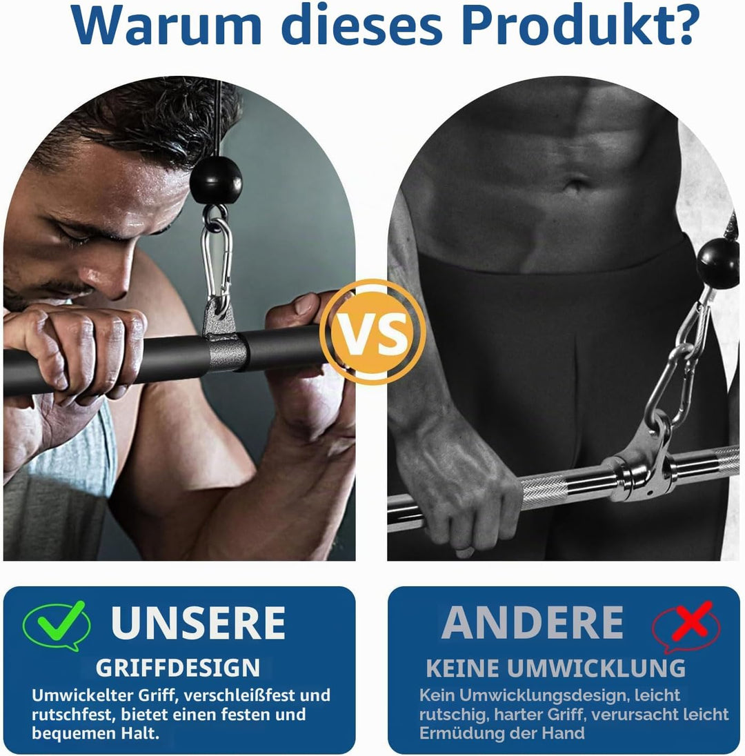Favuit Bizeps Stange Latzugstange, LAT Pull Down Bar Fitness Krafttraining Gerade Stange Kabelzug La