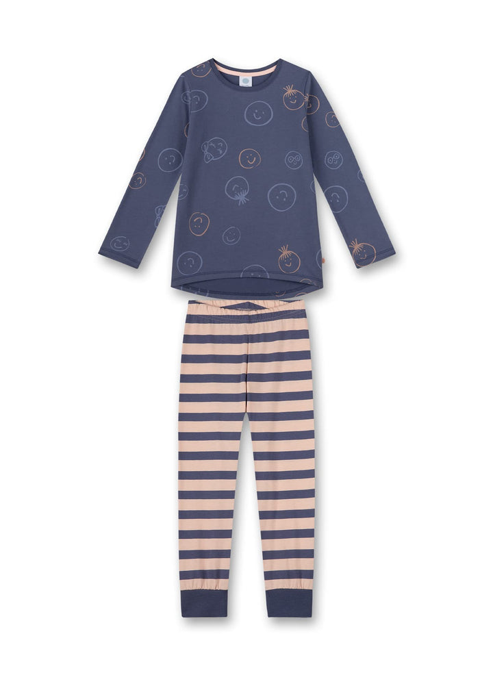 Sanetta Mädchen Pyjamaset, 140 Shadow