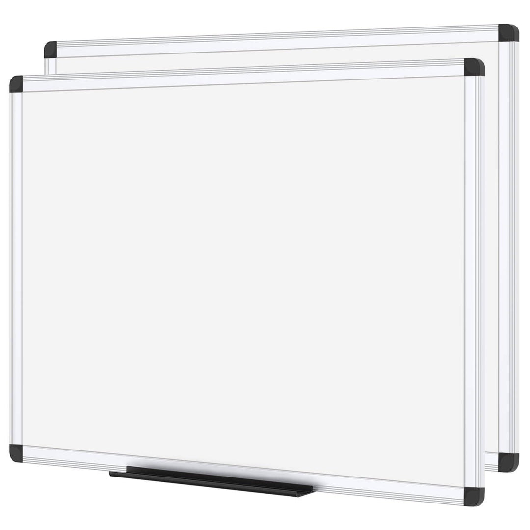 VIZ-PRO Whiteboard - mit Alurahmen, magnetisch - 2er Pack 90 x 60 cm, 2er Pack 90 x 60 cm