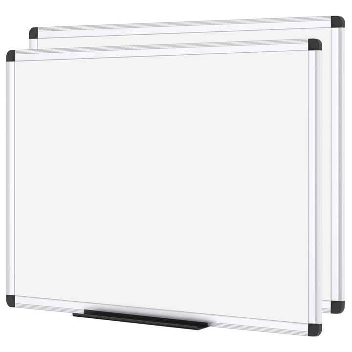 VIZ-PRO Whiteboard - mit Alurahmen, magnetisch - 2er Pack 90 x 60 cm, 2er Pack 90 x 60 cm