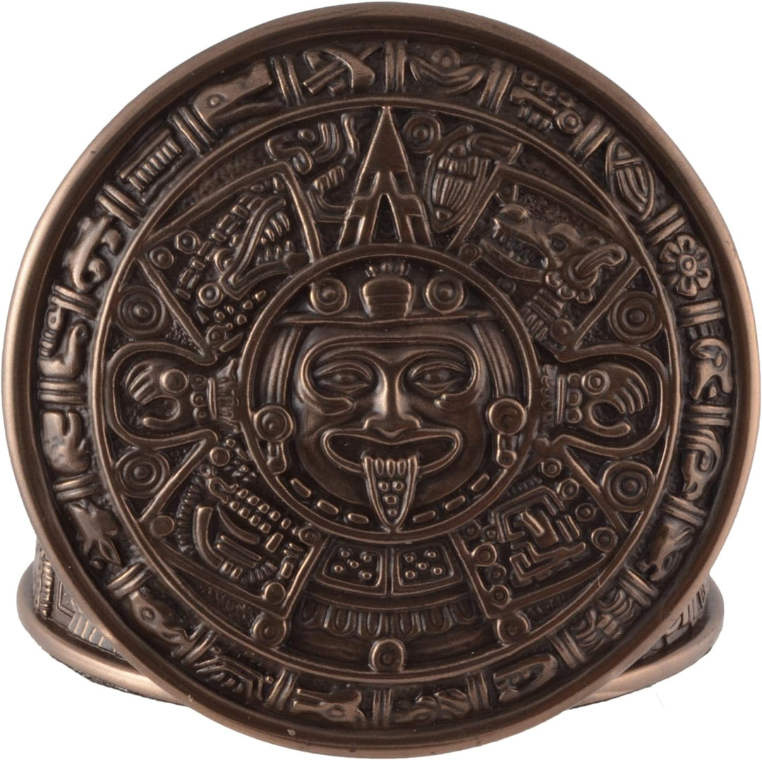 Box Azteken Sonnenkalender mit Deckel - bronziert by Veronese