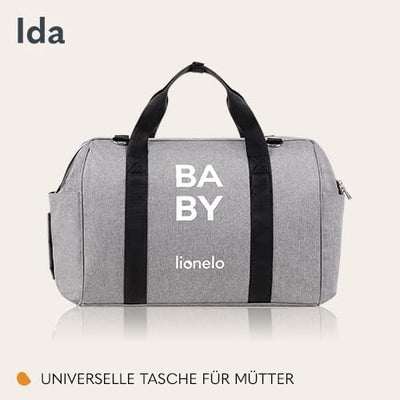 LIONELO Ida Kinderwagentasche, 2 interne Thermo-Taschen für Flaschen, Tasche für Feuchttücher, Wicke