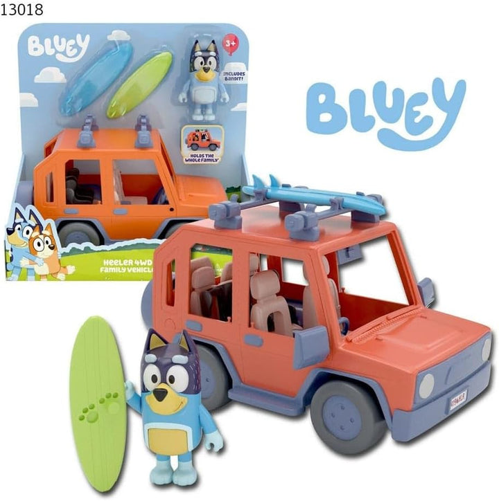 BlueY Heeler-Familienwagen, inklusive Bandit-Figur: 1 Fahrzeug mit Platz für 4 Figuren - offizieller