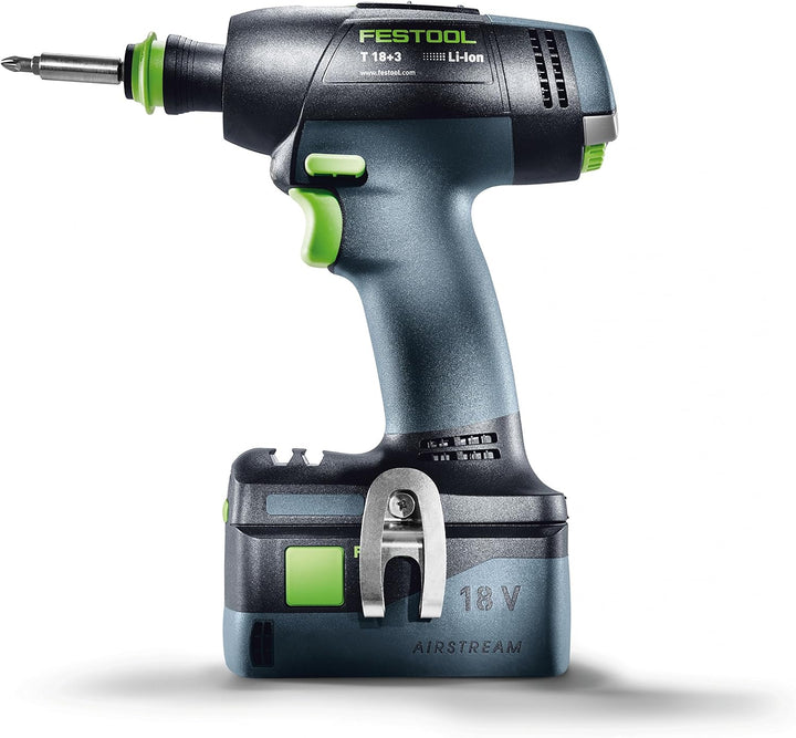 Festool Taladro atornillador a batería T 18+3 HPC 4,0 I-Set, T 18+3 HPC 4,0 I-Set