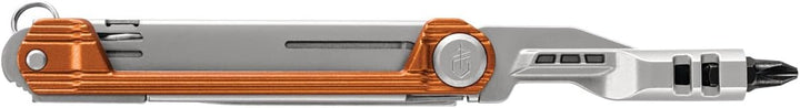 Gerber Taschenmesser mit 5 Funktionen, Multitool mit glatter Klinge, ArmBar Slim Drive, Orange, Edel