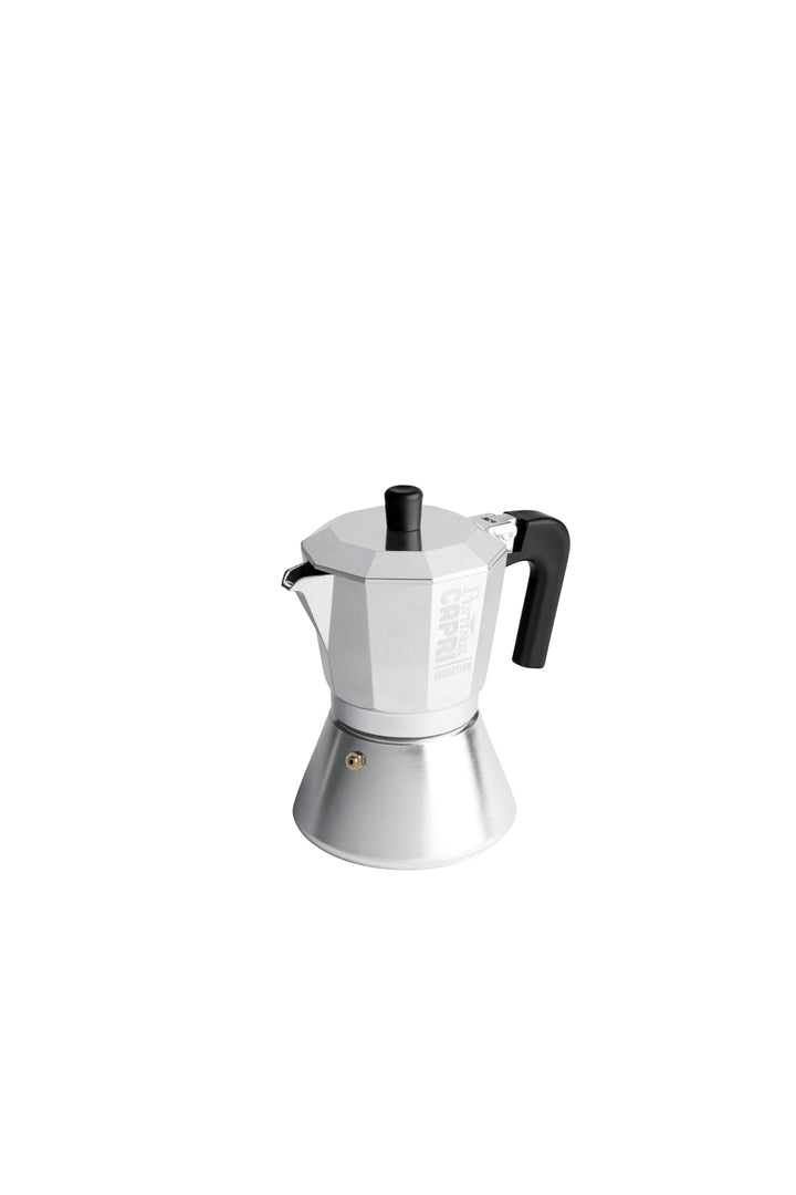PINTINOX Capri Full Induction, Espressokocher für 6 Tassen aus Aluminium, geeignet für alle Herdarte