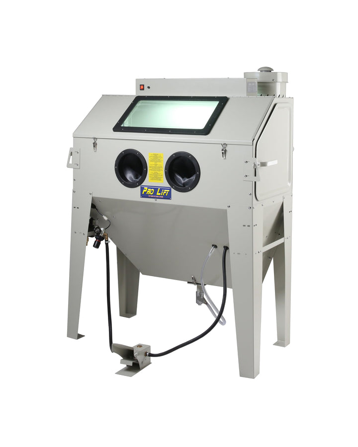 Sandstrahlgerät 420 l Sandstrahlkabine Sandstrahler Seiten-Klappe 420 Liter sand blaster Industriest