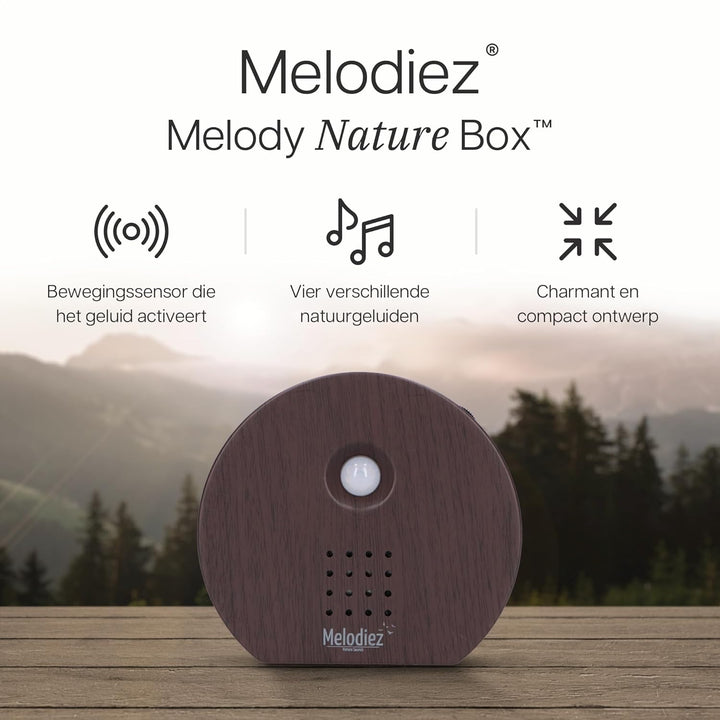 Melodiez Vogelgeräusche Hütte mit Sensor - Box Inkl. Batterien und 4 natürlichen Vogel, Ozean und Ds