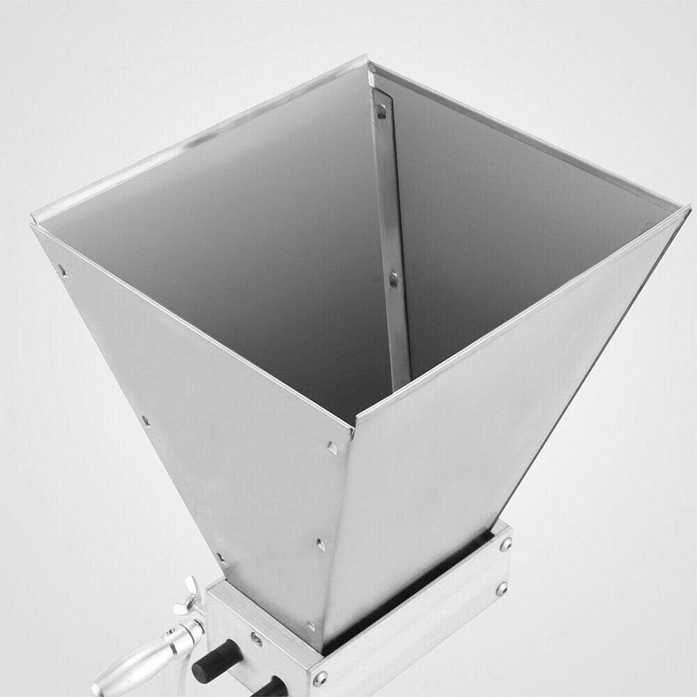 LENJKYYO Malzmühle Getreidemühle Manuelle Verstellbar 2 Rollen Heimbrauer Handmühle Schrotmühle Mühl