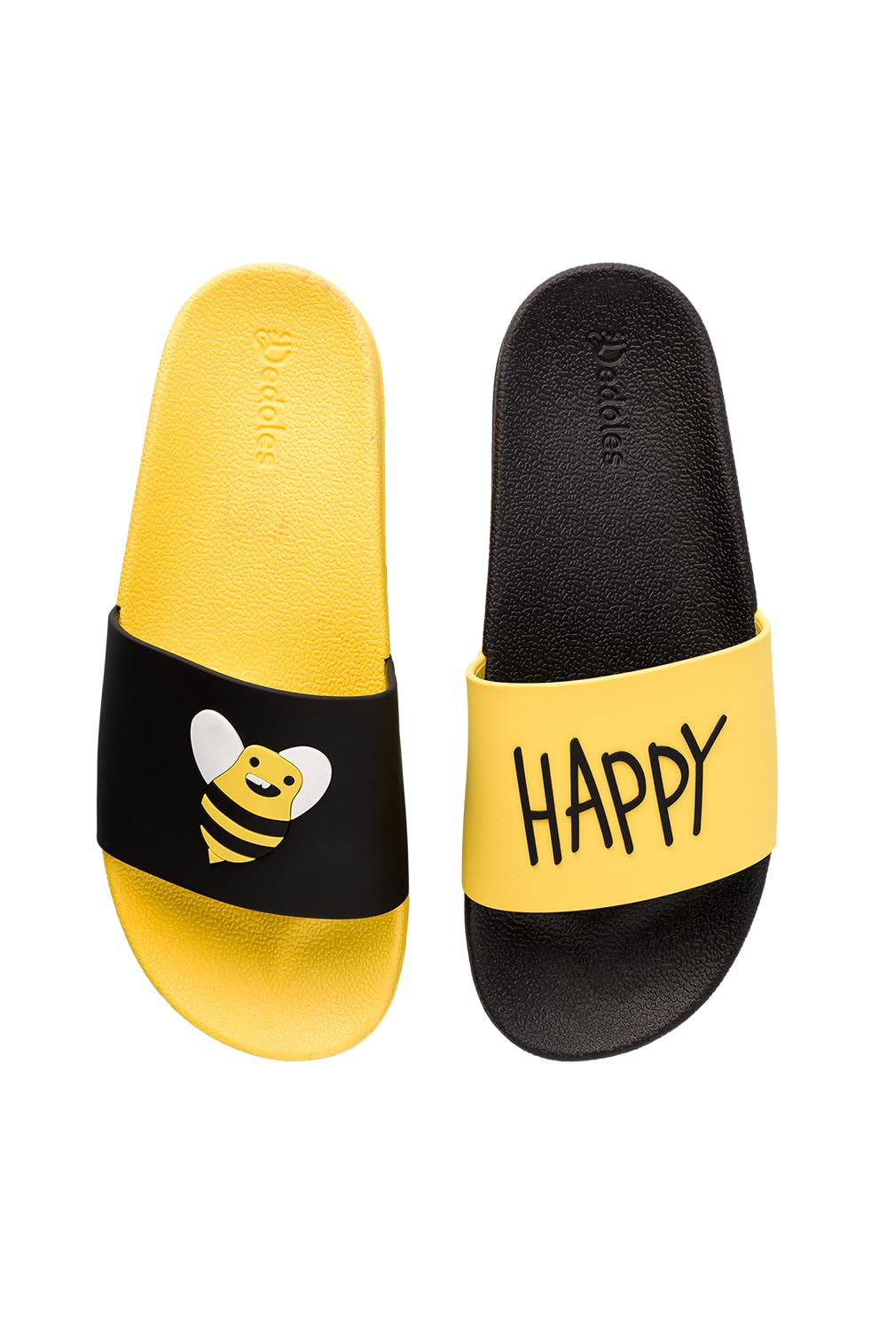 Dedoles Badeschuhe Damen Herren & Kinder Badesandalen lustige Designs Bücher Kaffee Party Pizza Fuch