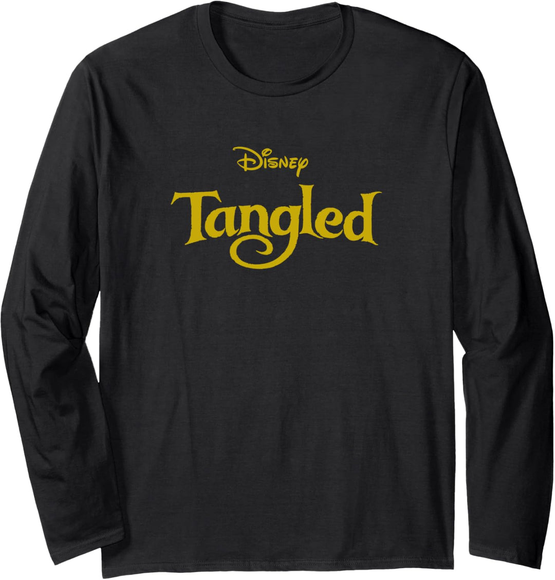 Disney Tangled Classic Title Logo Langarmshirt