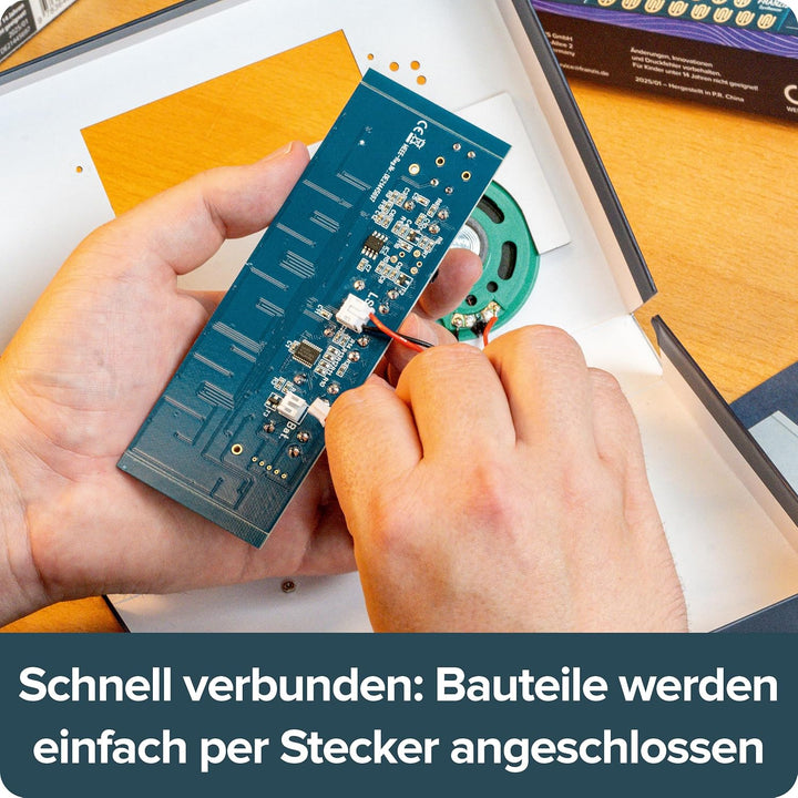 FRANZIS 67196 - Synthesizer selber Bauen - DIY Bausatz ohne Löten und technisches Vorwissen! Mit Pla