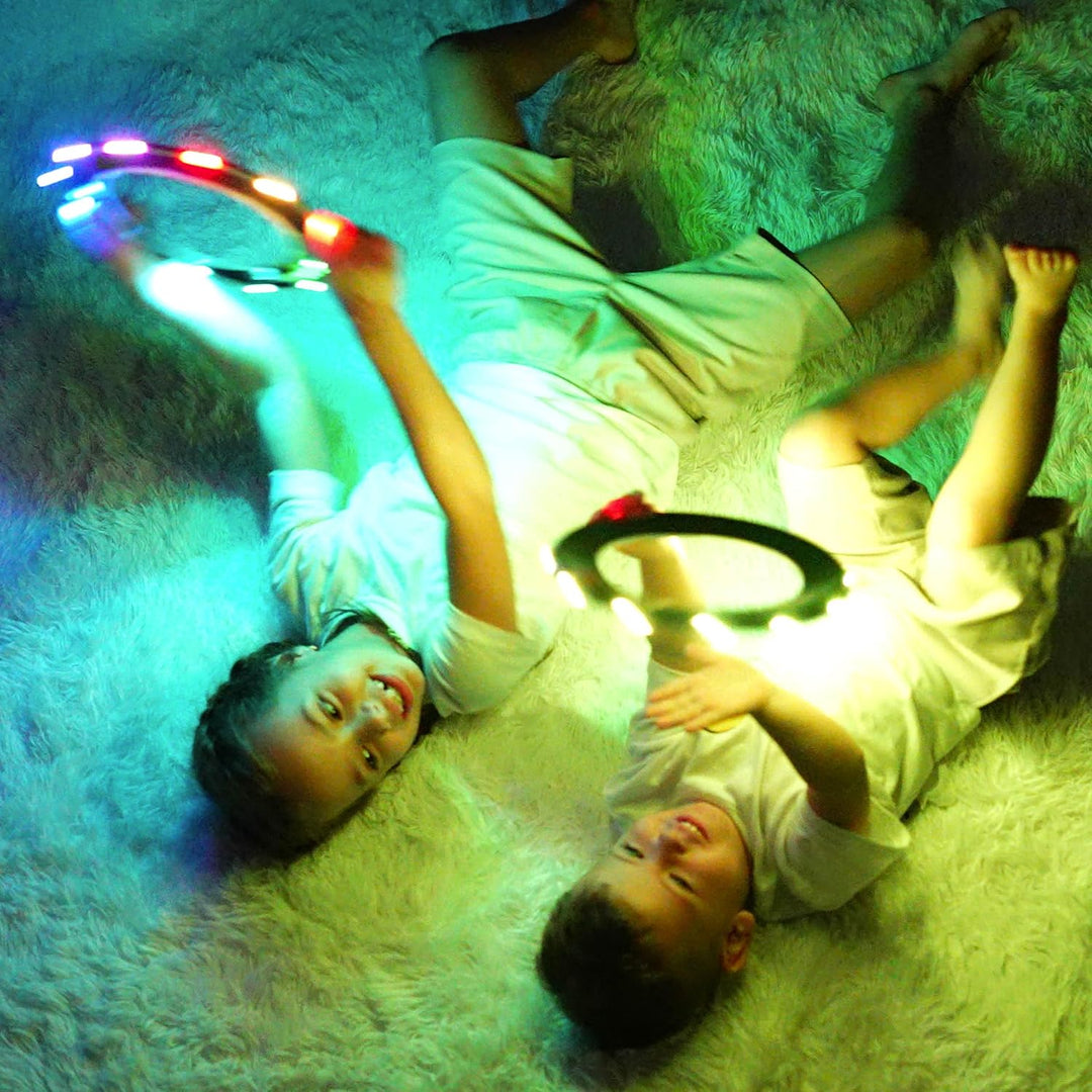 TOSY Fliegender Ring – 12 LEDs, hell, automatisches Aufleuchten, sicher, wasserdicht, leichtes Frisb