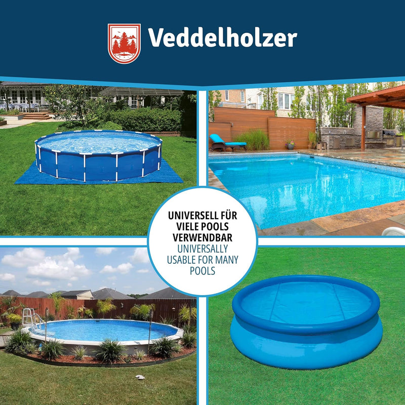 Veddelholzer 4 Mal XXL 120 x 120 cm Luftkissen Poolkissen Winter zur Poolabdeckung. Perfektes Pool Z