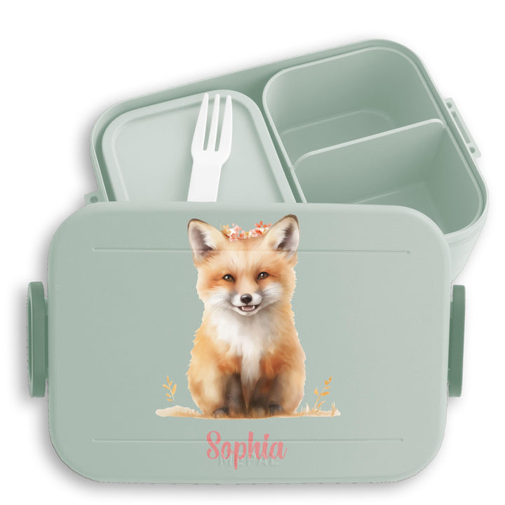 Bento Box Midi Lunchbox Mepal Bentobox - Fuchs - Niedliche Fuchs-Brotdose für Kinder | Auslaufsicher