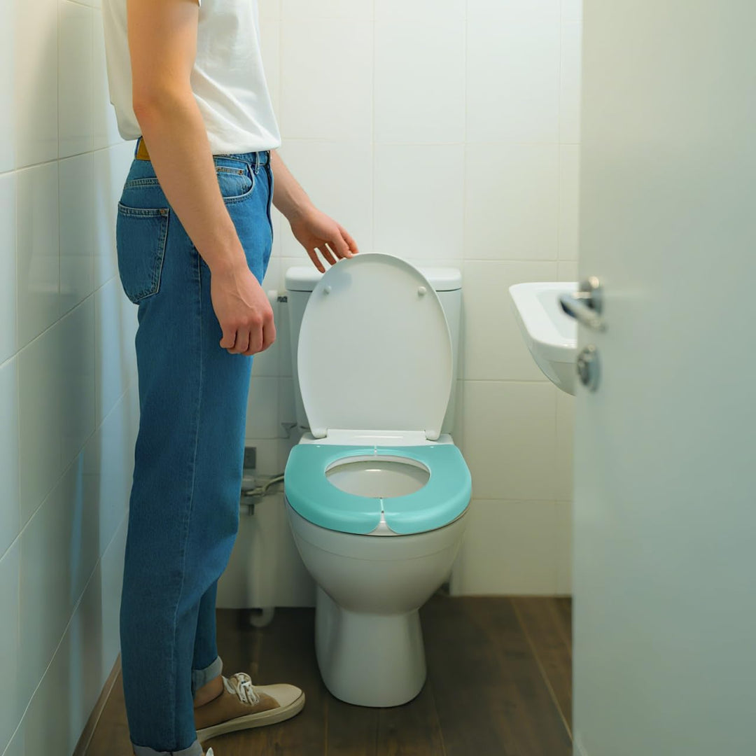 Faltbarer Toilettensitz,Tragbar Reise Wc Sitz Toilettensitz für Unterwegs Tragbar Und Klappbar für R