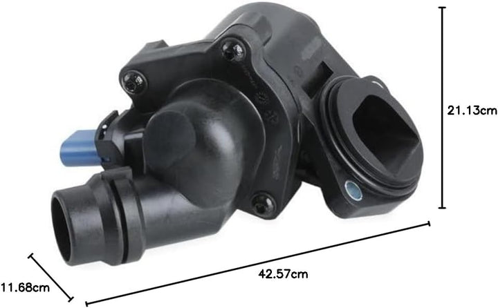 febi bilstein 100313 Thermostat mit Gehäuse, Dichtung und Temperaturschalter , 1 Stück