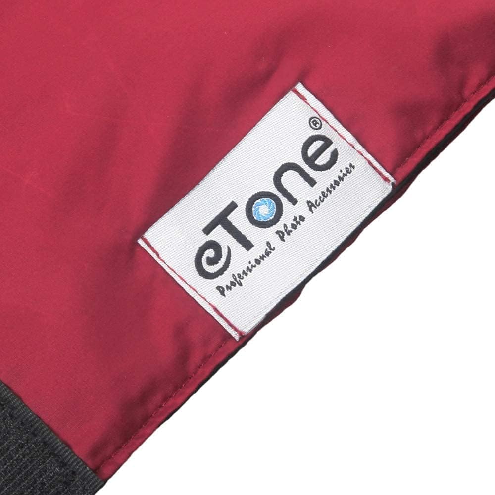 eTone Einstelltuch für 4x5 Grossformat-Kamera Professionelle Fokussiertücher für grosse Formate Dark