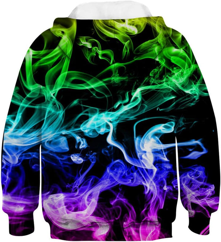 TUONROAD 3D Hoodie Kinder Jungen Mädchen Lustig Kapuzenpullover Langarm Sweatshirt Pullover 6-14 Jah