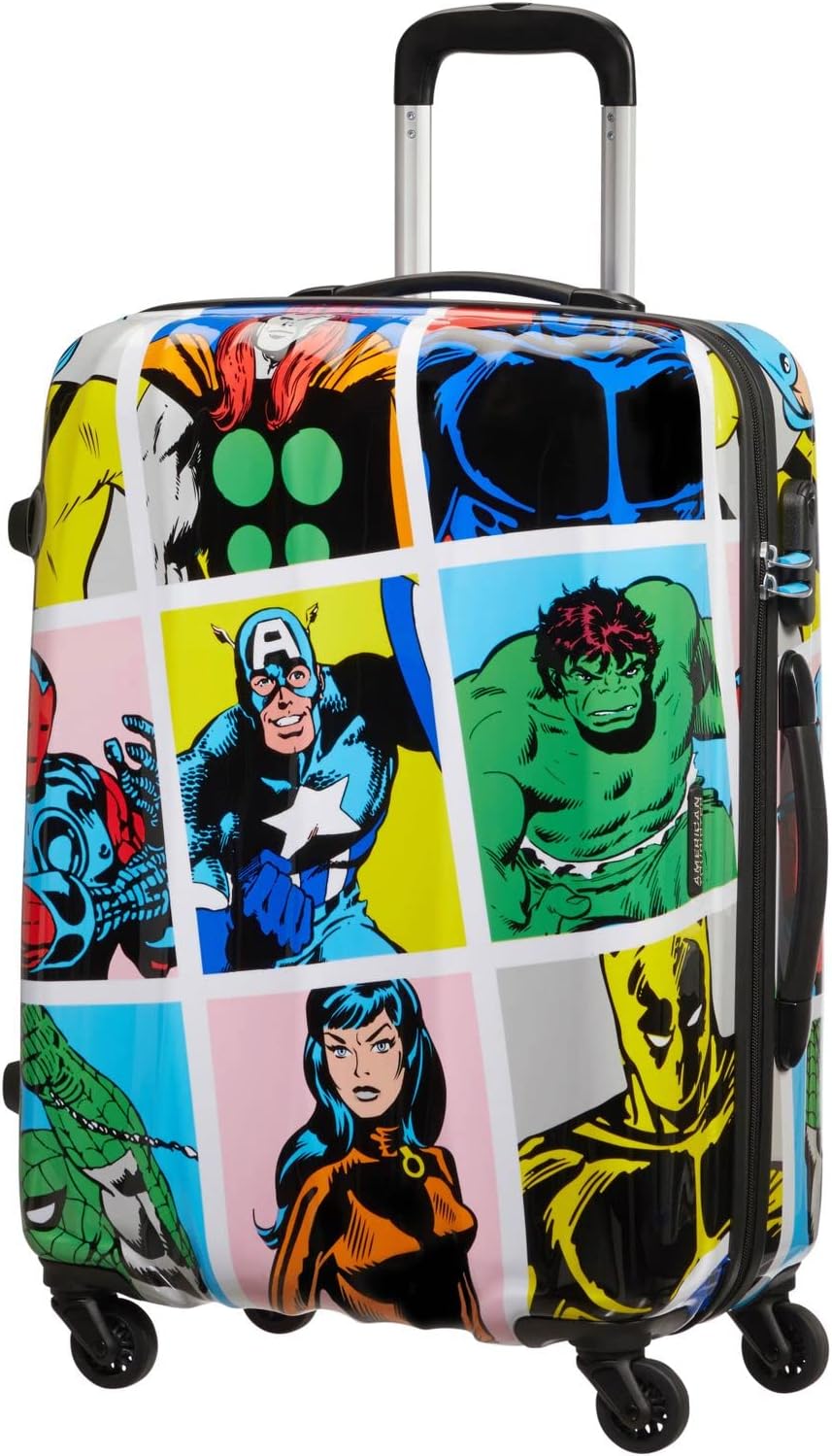 American Tourister Marvel Legends - Spinner M Koffer, 65 cm, 62.5 L, Mehrfarbig (Marvel Pop Art) Meh
