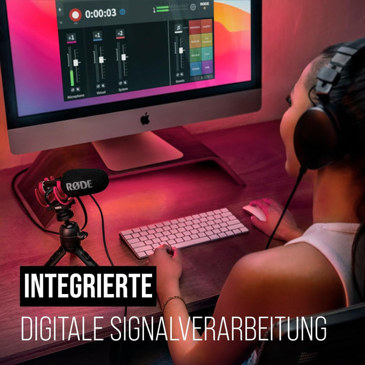 RØDE VideoMic GO II Ultra-kompaktes und leichtes Kamera/USB-Richtmikrofonfü für Videoaufnahmen und C