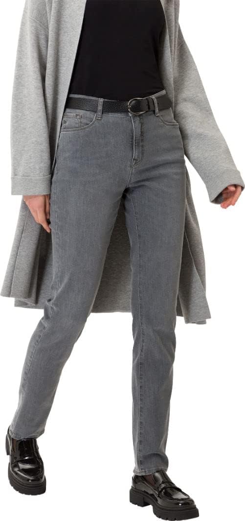BRAX Damen Style Mary Blue Planet: Nachhaltige Five-Pocket Jeans 26W / 30L Grau (Used Grey 07), 26W