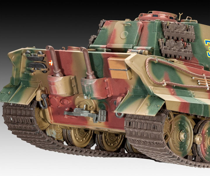 Revell 80-3249 Modellbausatz Panzer 1:35 - TigerII Ausf.B (Henschel Turret) im Massstab 1:35, Level