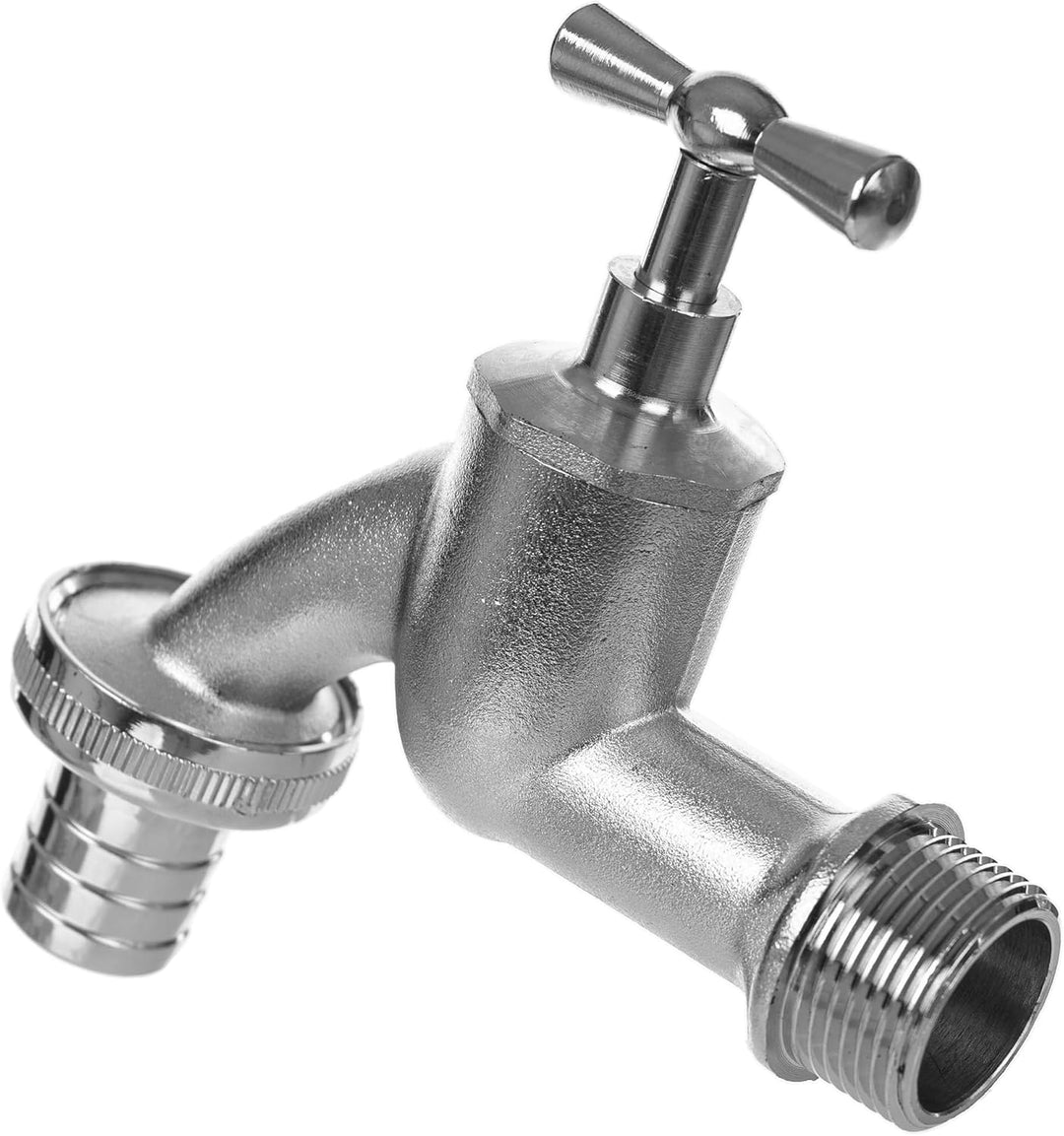 KADAX Wasserhahn für Regenwassertank, Aussenhahn aus Metall mit 3/4 Zoll Gewinde für Garten, wetterf