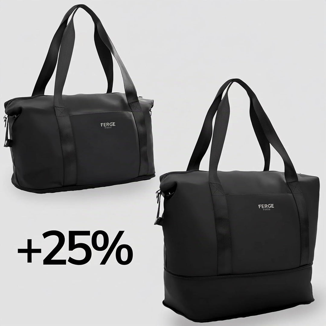 FERGÉ Polycarbonat 5-teilig Koffer Set 77cm, 67cm, Handgepäck Koffer mit Reisetasche Kombi, sehr rob