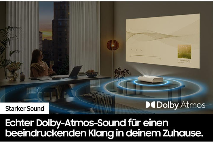 Samsung The Premiere 4K Laser Projektor, UHD Ultrakurzdistanz-Laserprojektor, Smart TV Beamer mit Ga