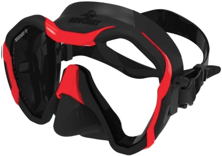 BEUCHAT Maxlux Evo Diving/Snorkelling Mask - Black/Yellow
