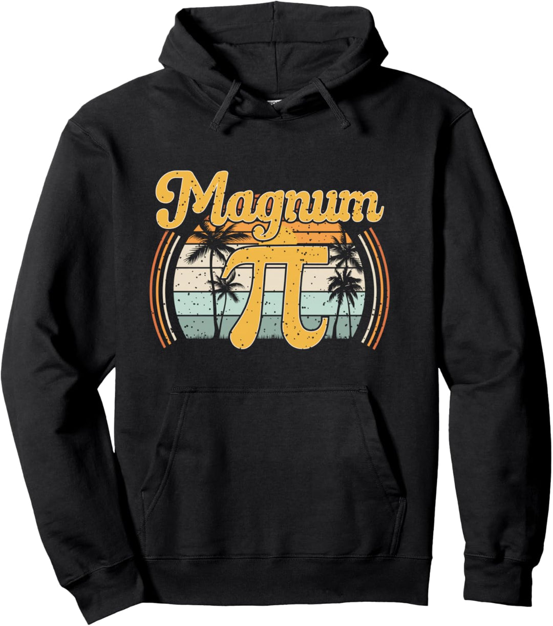 Magnum Pi Mathe Pi Tag Retro Pullover Hoodie