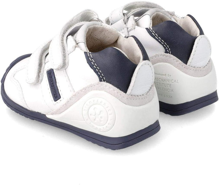 Biomecanics Unisex Kinder 151157 Lauflernschuhe, Weiss und Blau Super Weich