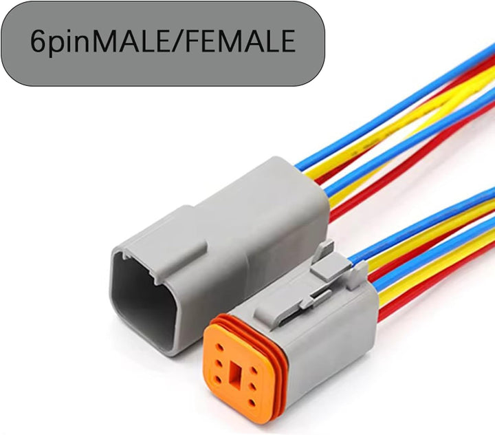 DT Stecker Connectors,Deutscher Stecker KFZ 6 Polig,Steckverbinder Wasserdichter,DT Serie Kabelsteck