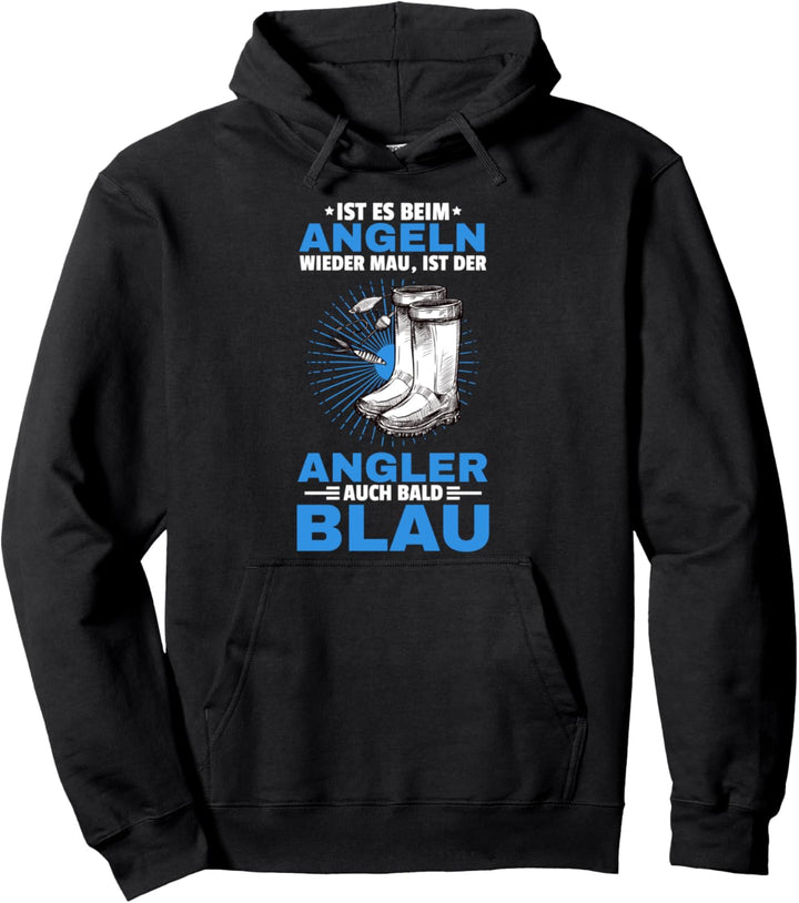 Angler Geschenk-Idee fürs Fischen und Angeln, Motiv-Sprüche Pullover Hoodie