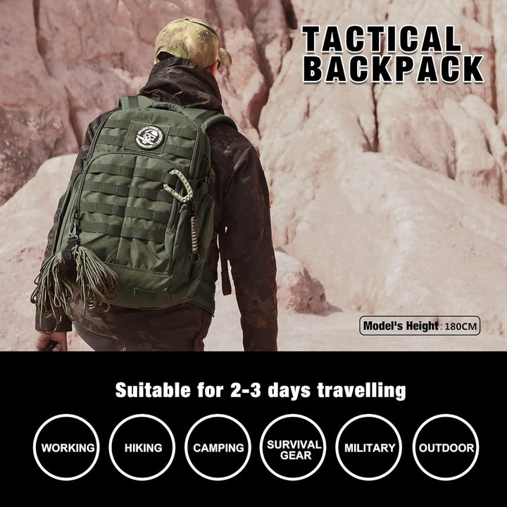 Mardingtop 25L/28L/40L Militär Rucksack Herren Arbeit für Taktischer Assault Wandern Reisen Outdoor