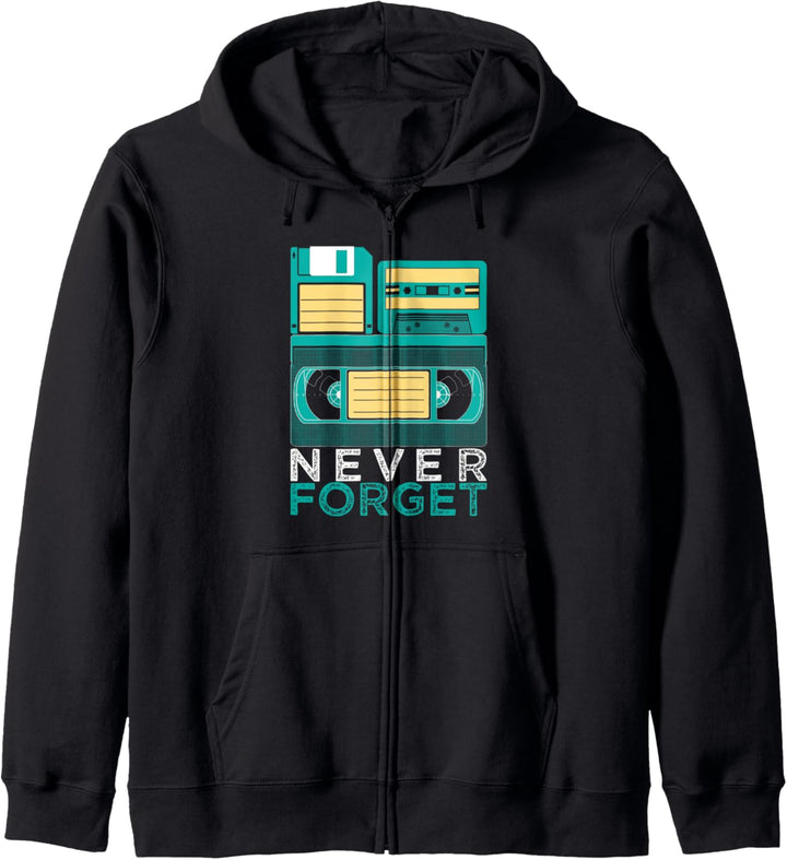 Never Forget - Achtziger und Neunziger - 80s & 90s Revival Kapuzenjacke