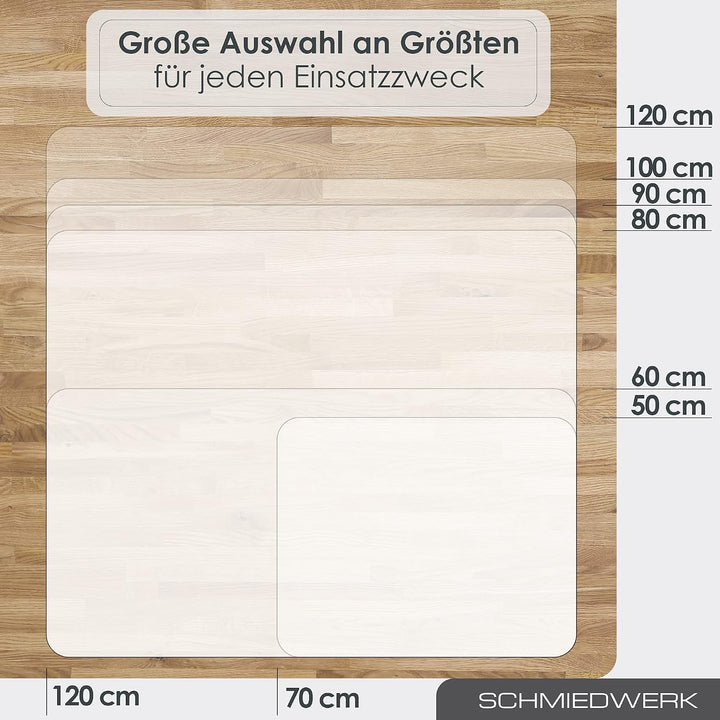 Bodenschutzmatte für Fitness und Sportgeräte - rutschfeste Unterlage für Crosstrainer, Heimtrainer,