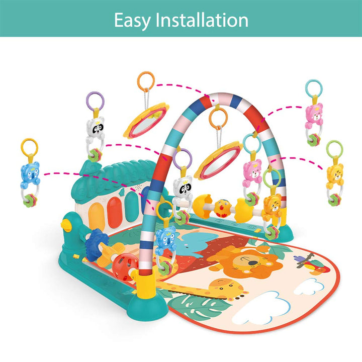 Eners Baby Gym Spielmatte Musikalische Aktivitätsmatte Piano Baby Play Gym Bauchzeit Gepolsterte Mat
