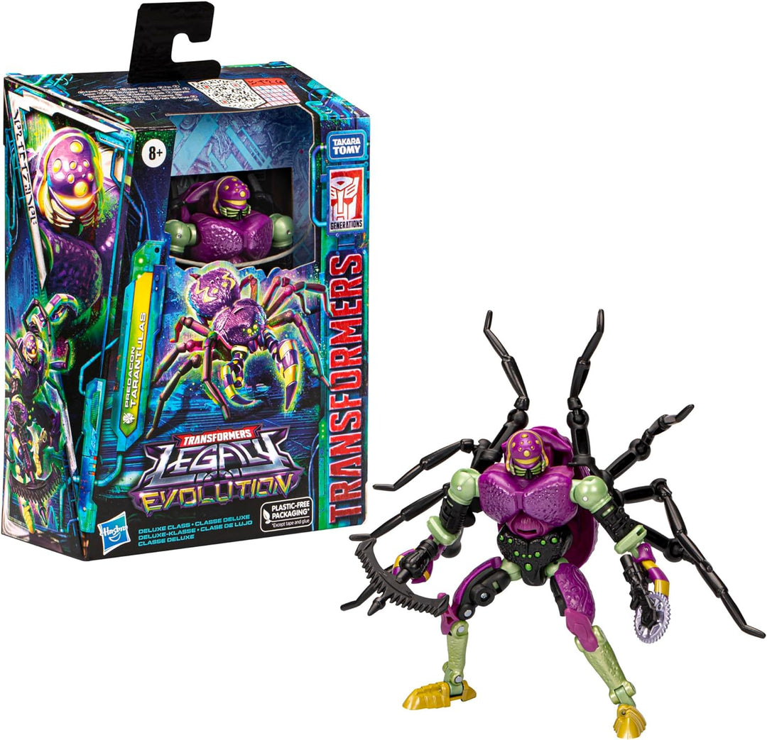 Transformers Legacy Evolution Deluxe-Klasse Predacon Tarantulas, 14 cm grosse Action-Figur
