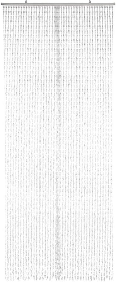 HAB & GUT -DV03461- Türvorhang TWISTER, KLAR / SEHR DICHT mit 68 Strängen, 90 x 200 cm, Perlenvorhan