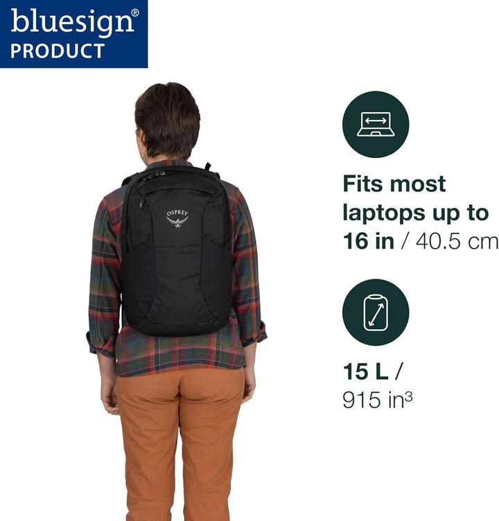Osprey Unisex Farpoint Fairview Travel Daypack Backpack O/S Tungsten/Yelow, O/S Tungsten/Yelow
