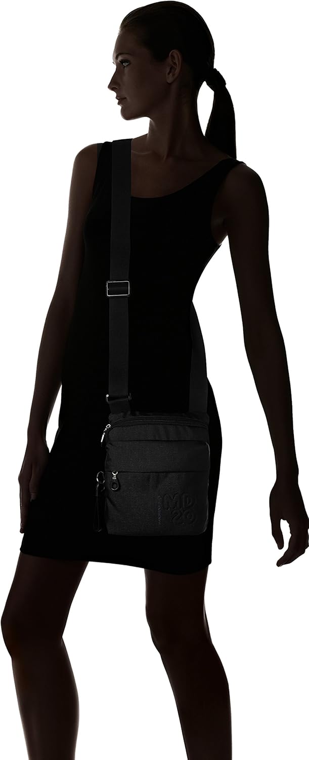 Mandarina Duck Damen Md 20 Umhängetasche 21,5x23x4 (L x H x W) Schwarz, 21,5x23x4 (L x H x W) Schwar