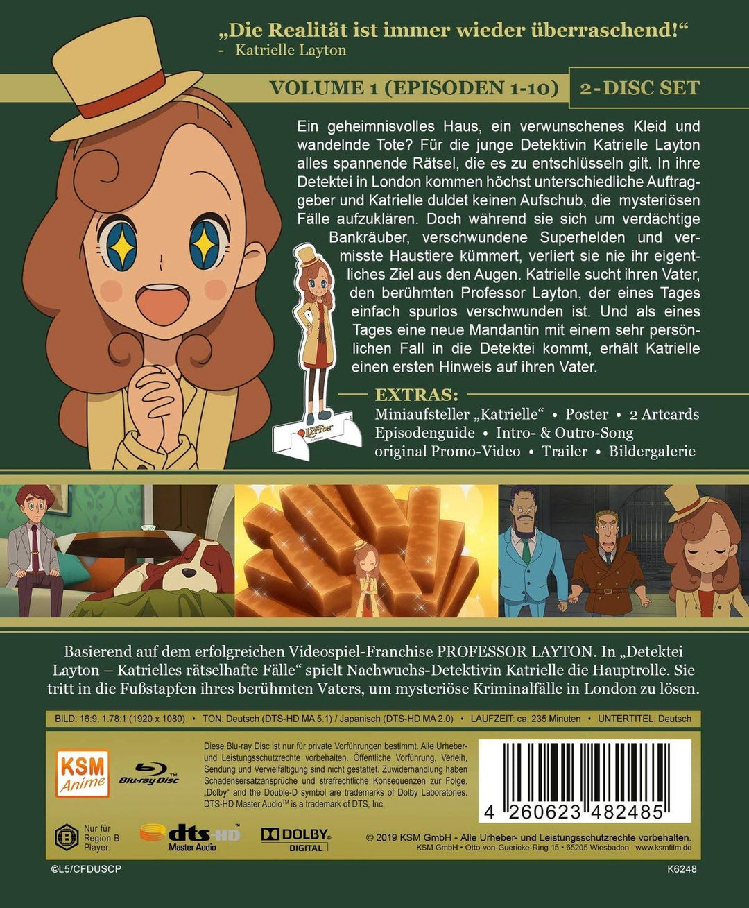 Detektei Layton - Katrielles rätselhafte Fälle: Volume 1 (Episode 01-10) [Blu-ray], Blu-ray