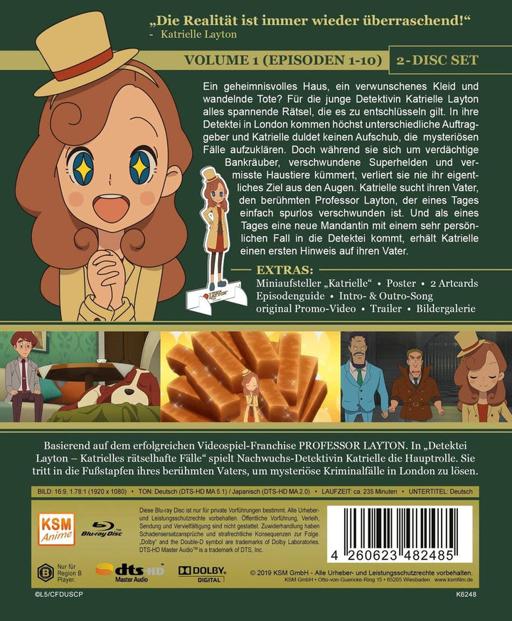 Detektei Layton - Katrielles rätselhafte Fälle: Volume 1 (Episode 01-10) [Blu-ray], Blu-ray